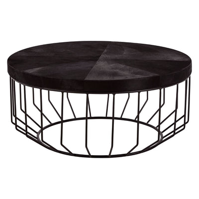 Noosa & Co. Living Kensington Townhouse Hair On Hide Round Coffee Table House of Isabella UK
