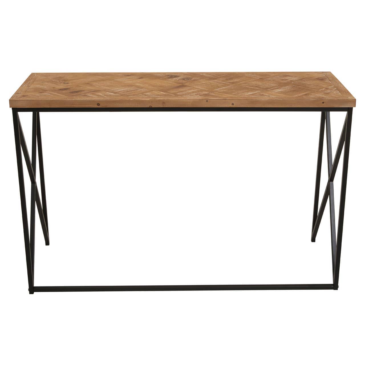 Noosa & Co. Living Kickford Console With Natural Parquet Top House of Isabella UK