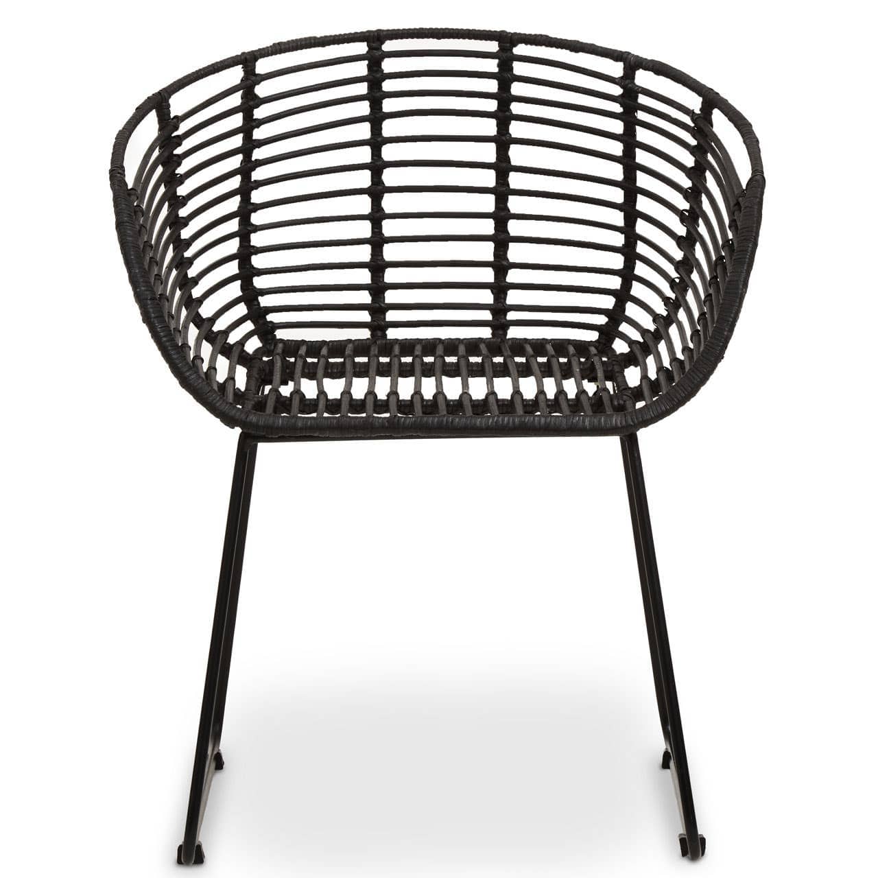 Noosa & Co. Living Lagom Black Natural Rattan Chair House of Isabella UK