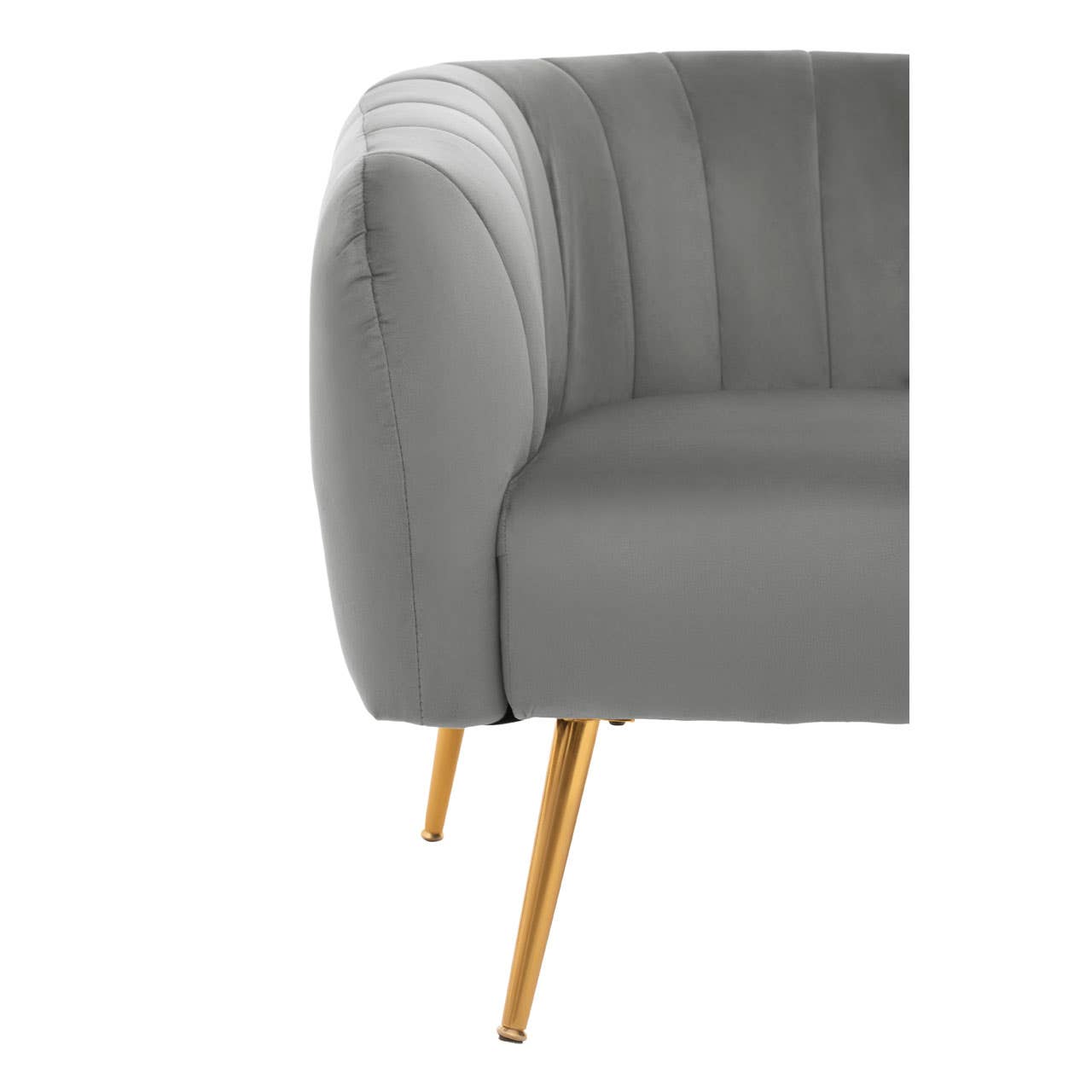 Noosa & Co. Living Larissa Grey Velvet Chair House of Isabella UK