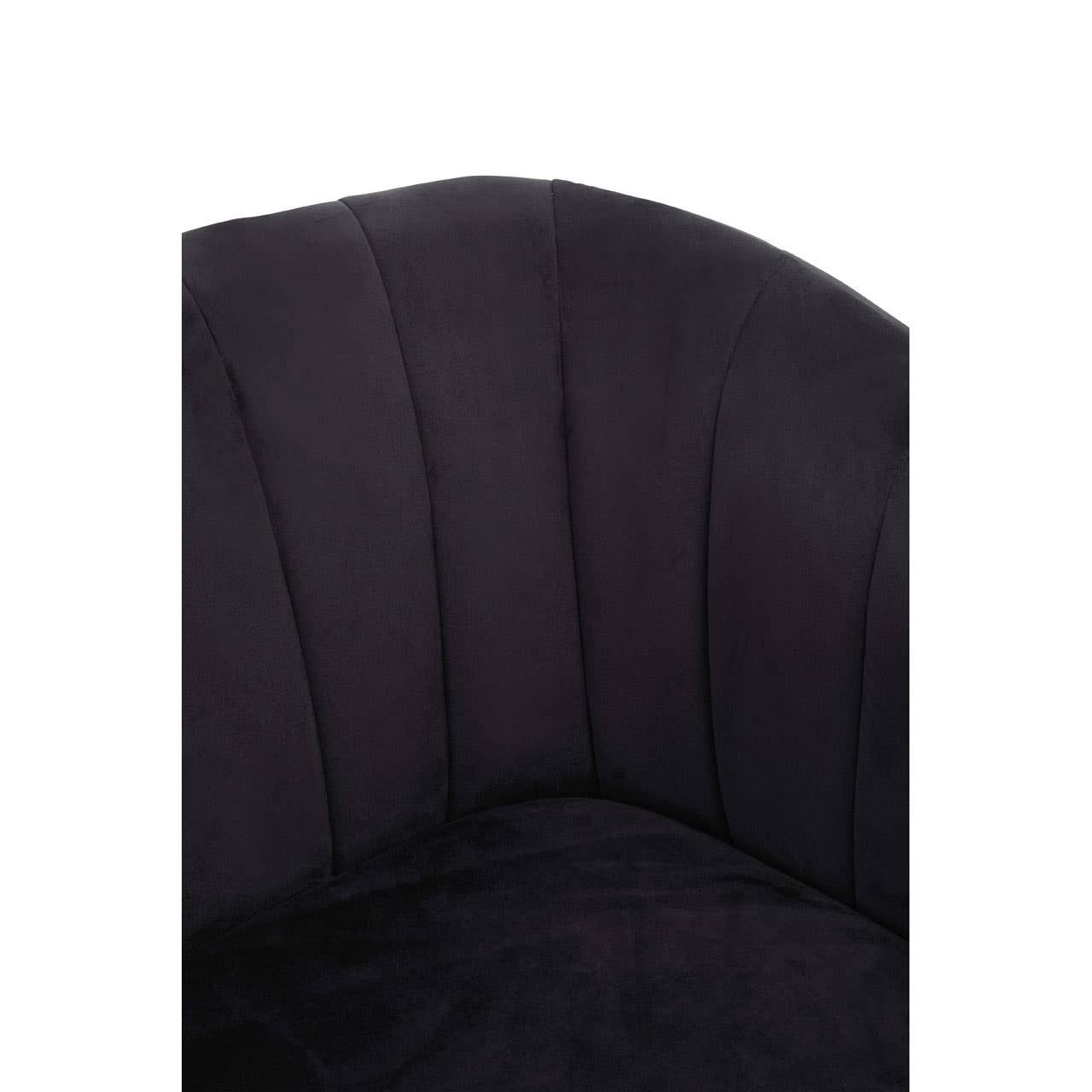 Noosa & Co. Living Larissa Two Seat Black Velvet Sofa House of Isabella UK
