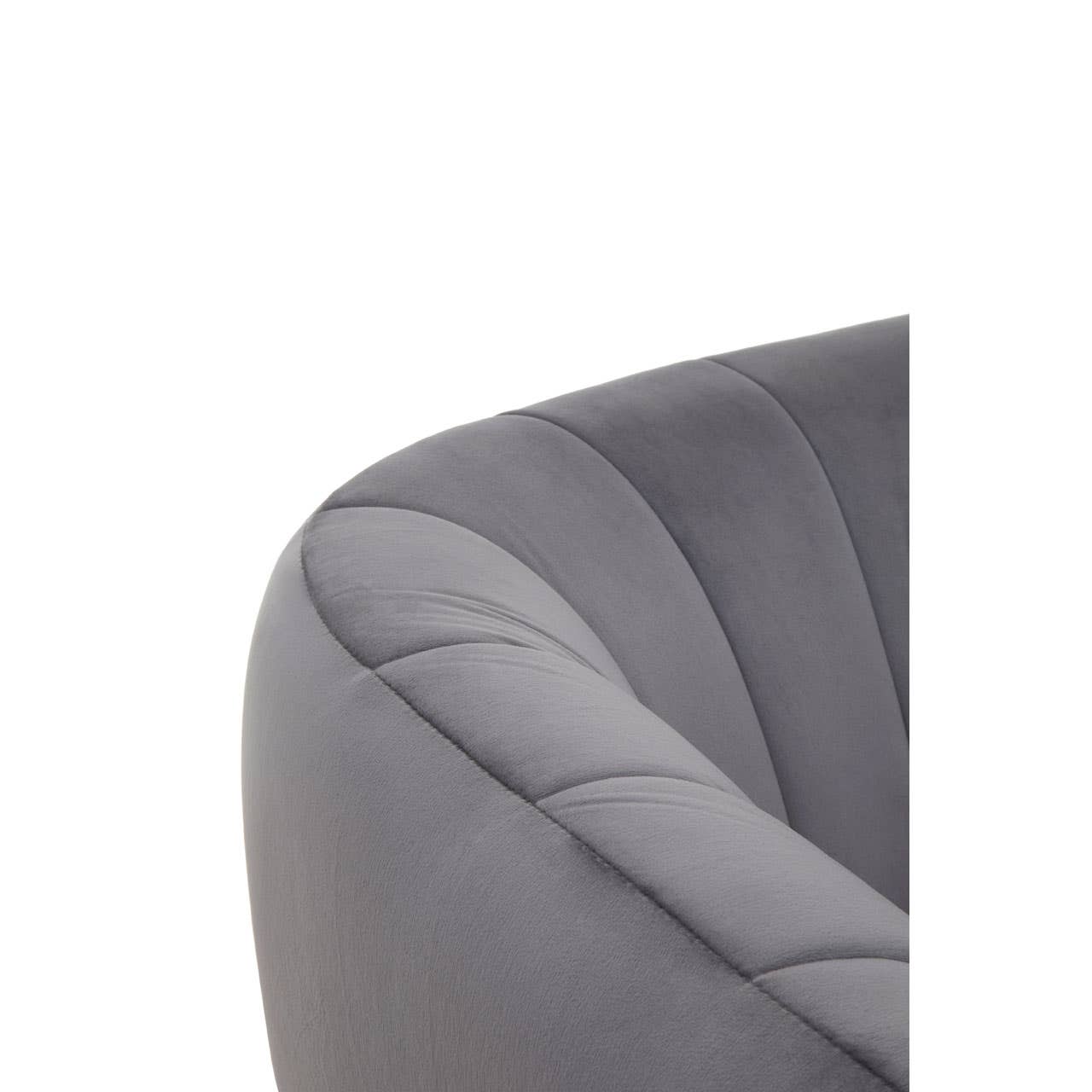 Noosa & Co. Living Larissa Two Seat Grey Velvet Sofa House of Isabella UK