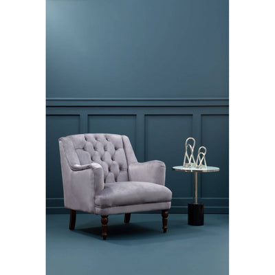 Noosa & Co. Living Lily Grey Velvet Armchair House of Isabella UK