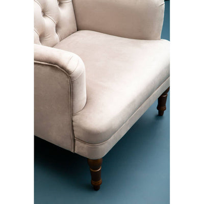 Noosa & Co. Living Lily Mink Velvet Armchair House of Isabella UK