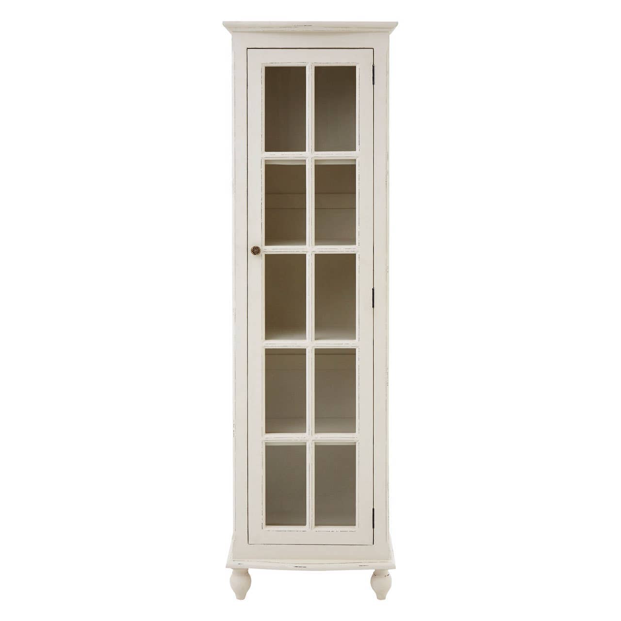 Noosa & Co. Living Loire 1 Door White Panelled Display Unit House of Isabella UK