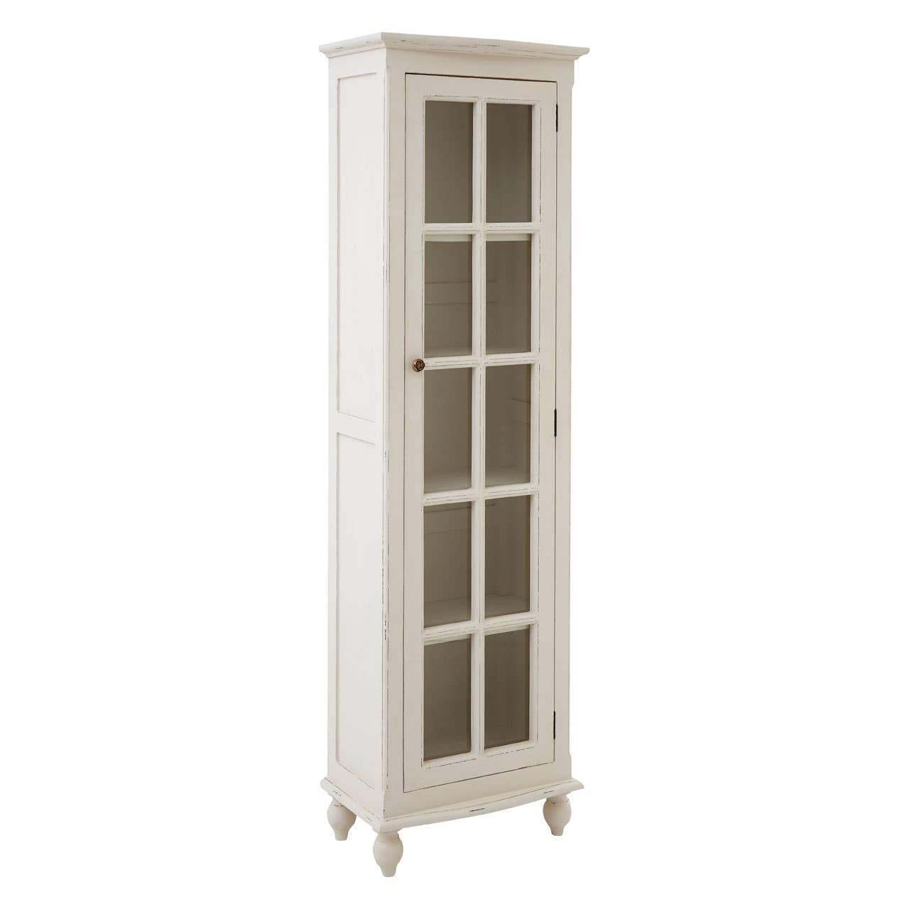 Noosa & Co. Living Loire 1 Door White Panelled Display Unit House of Isabella UK