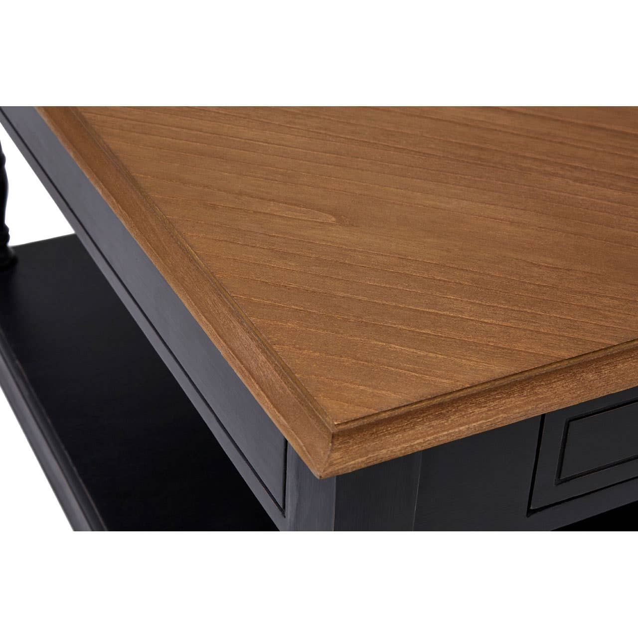 Noosa & Co. Living Loire 1 Drawer Black Coffee Table House of Isabella UK