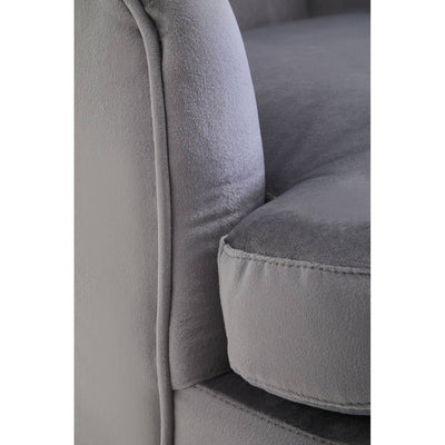 Noosa & Co. Living Loretta Grey Velvet Armchair House of Isabella UK