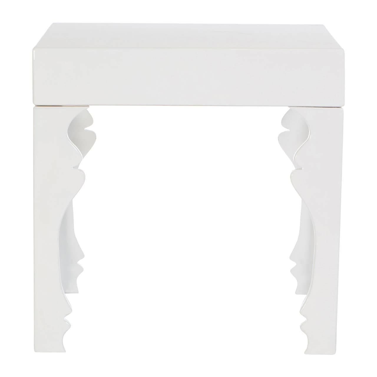 Noosa & Co. Living Luis White High Gloss Side Table House of Isabella UK