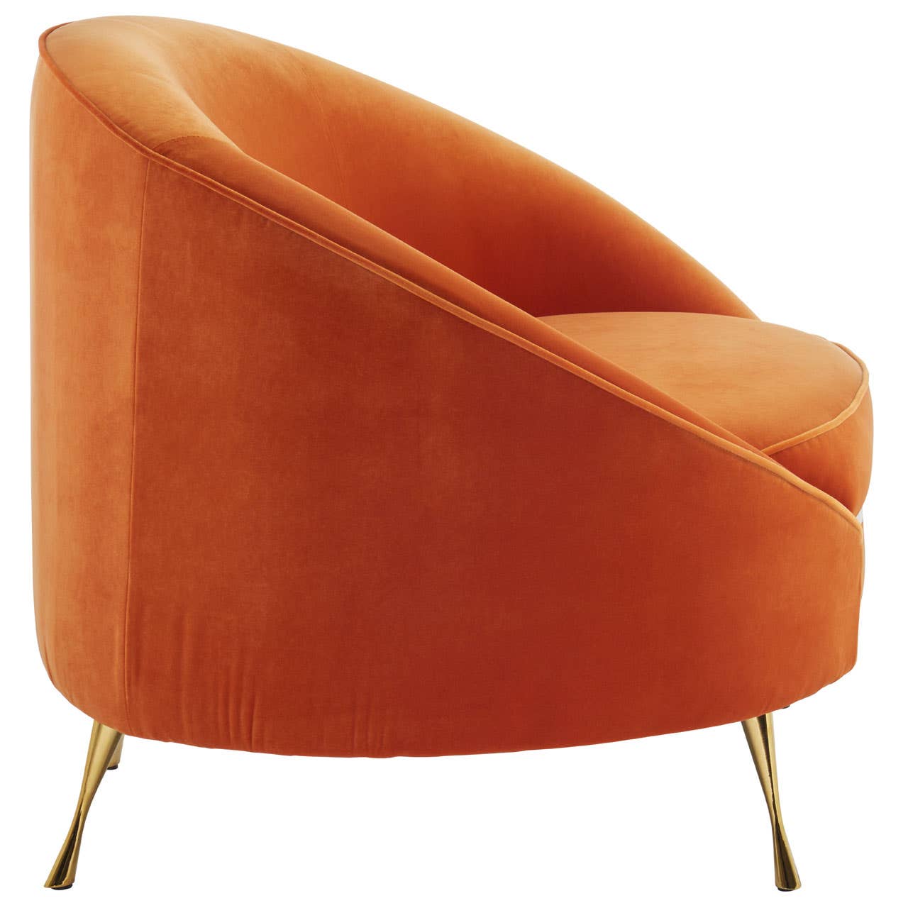 Noosa & Co. Living Manhattan Orange Velvet Armchair House of Isabella UK