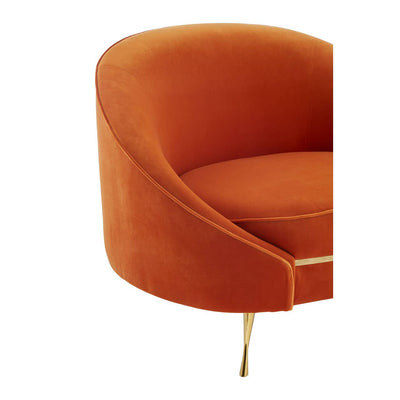 Noosa & Co. Living Manhattan Orange Velvet Armchair House of Isabella UK