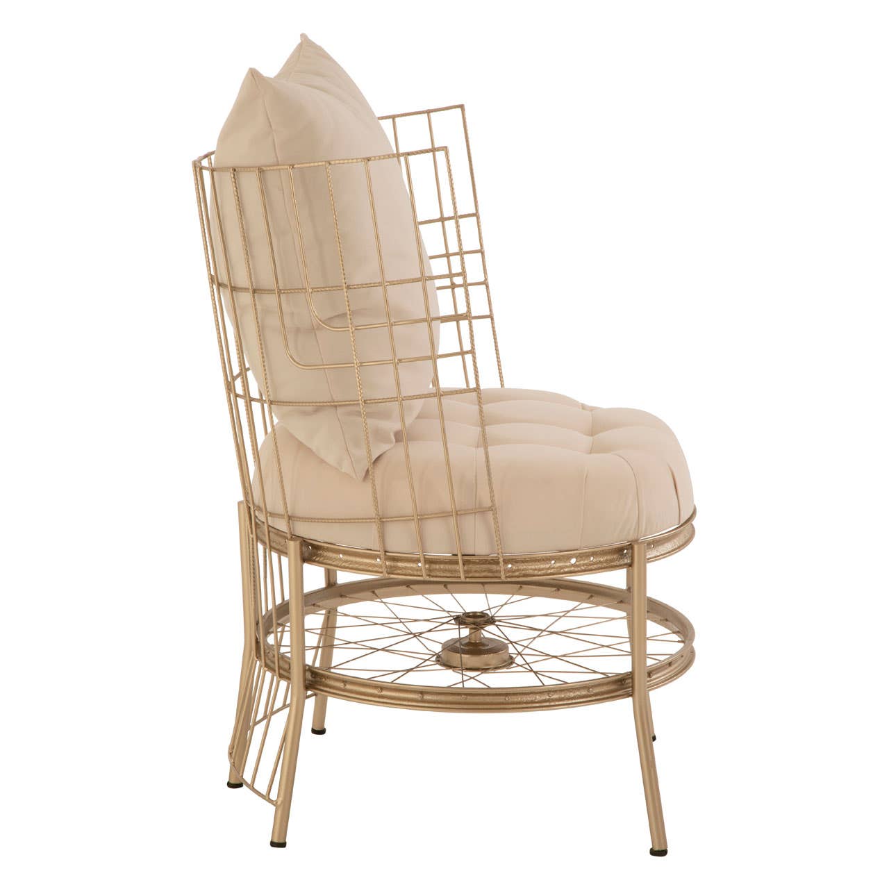 Noosa & Co. Living Mantis Champagne Gold Finish Chair House of Isabella UK