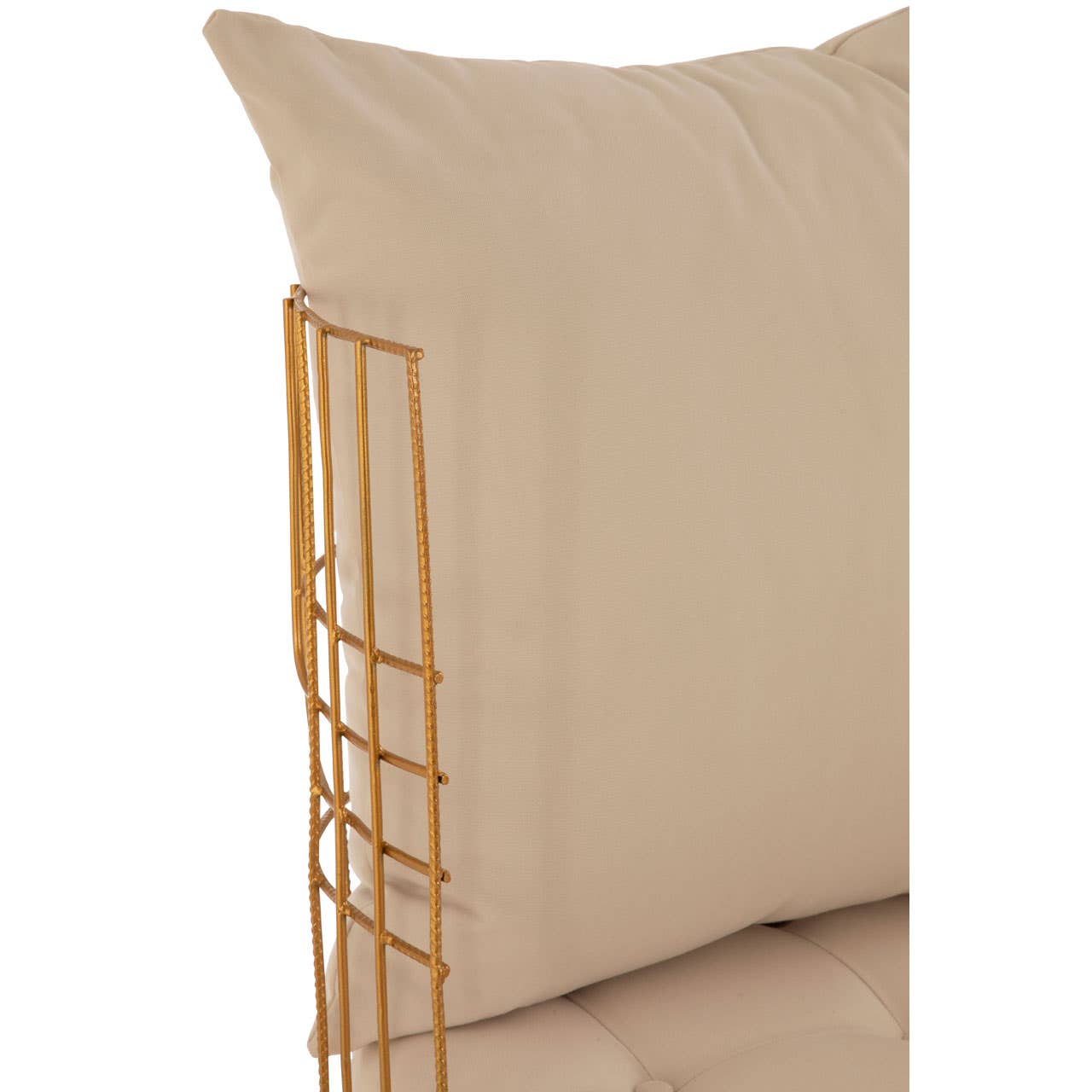 Noosa & Co. Living Mantis Gold Finish Chair With Cushion House of Isabella UK