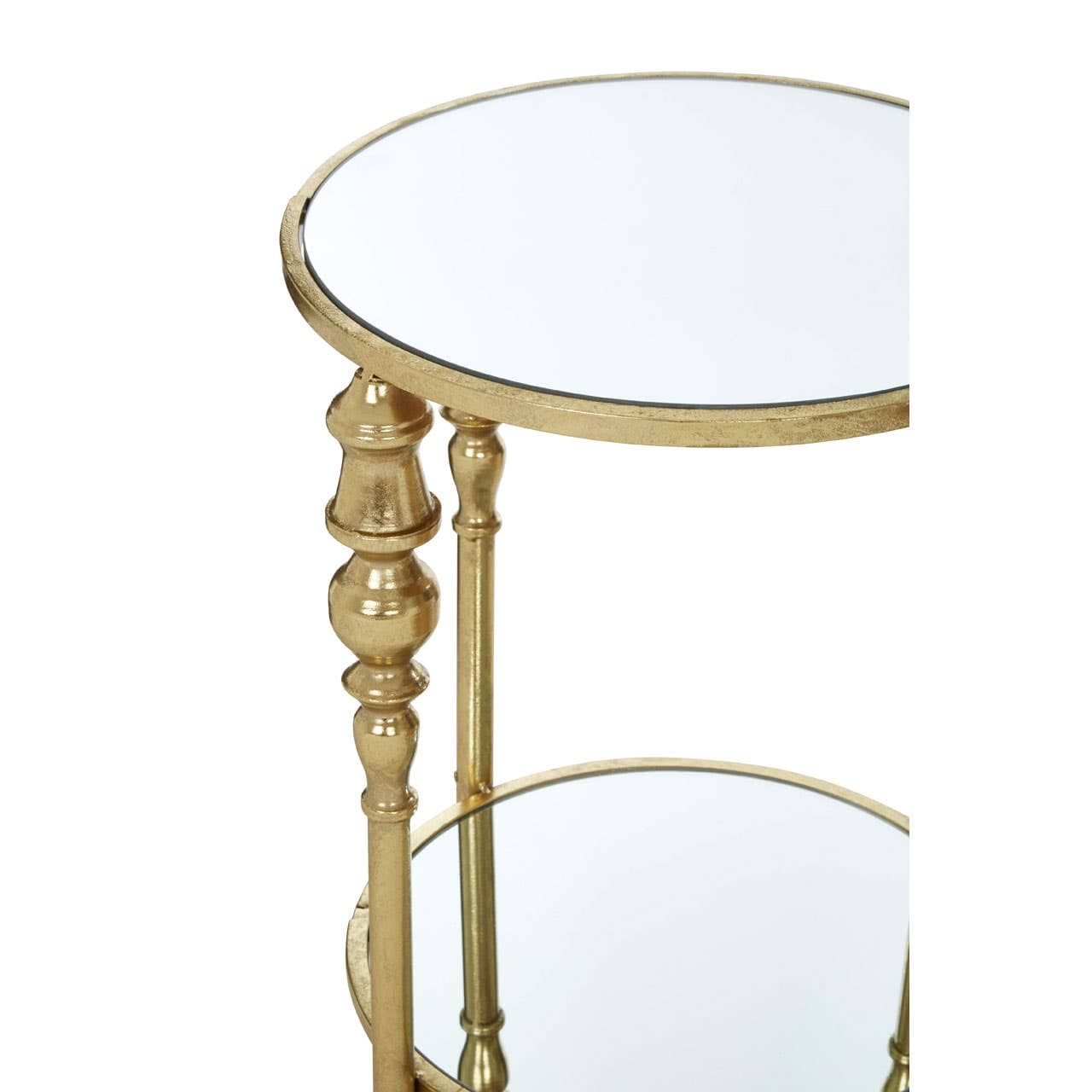 Noosa & Co. Living Marcia 2 Tier Gold Finish Side Table House of Isabella UK