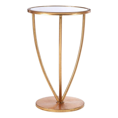 Noosa & Co. Living Marcia Mirror Top / Gold Frame Side Table House of Isabella UK