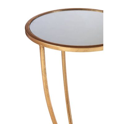 Noosa & Co. Living Marcia Mirror Top / Gold Frame Side Table House of Isabella UK