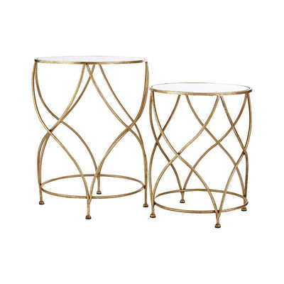 Noosa & Co. Living Marcia Mirrored Top Side Tables House of Isabella UK