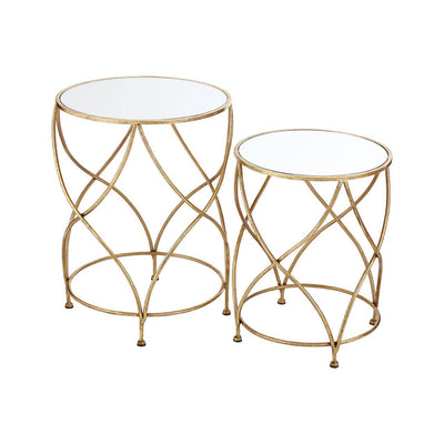 Noosa & Co. Living Marcia Mirrored Top Side Tables House of Isabella UK