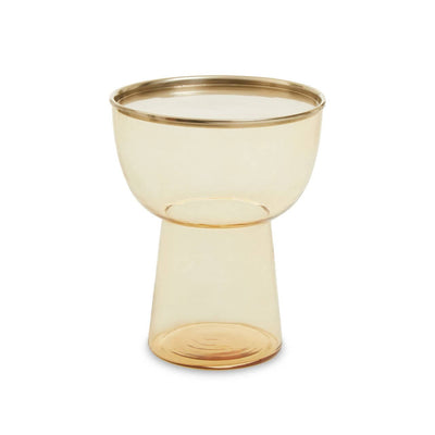 Noosa & Co. Living Martini Amber Glass Side Table House of Isabella UK