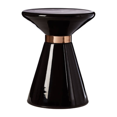 Noosa & Co. Living Martini Black Glass Side Table House of Isabella UK