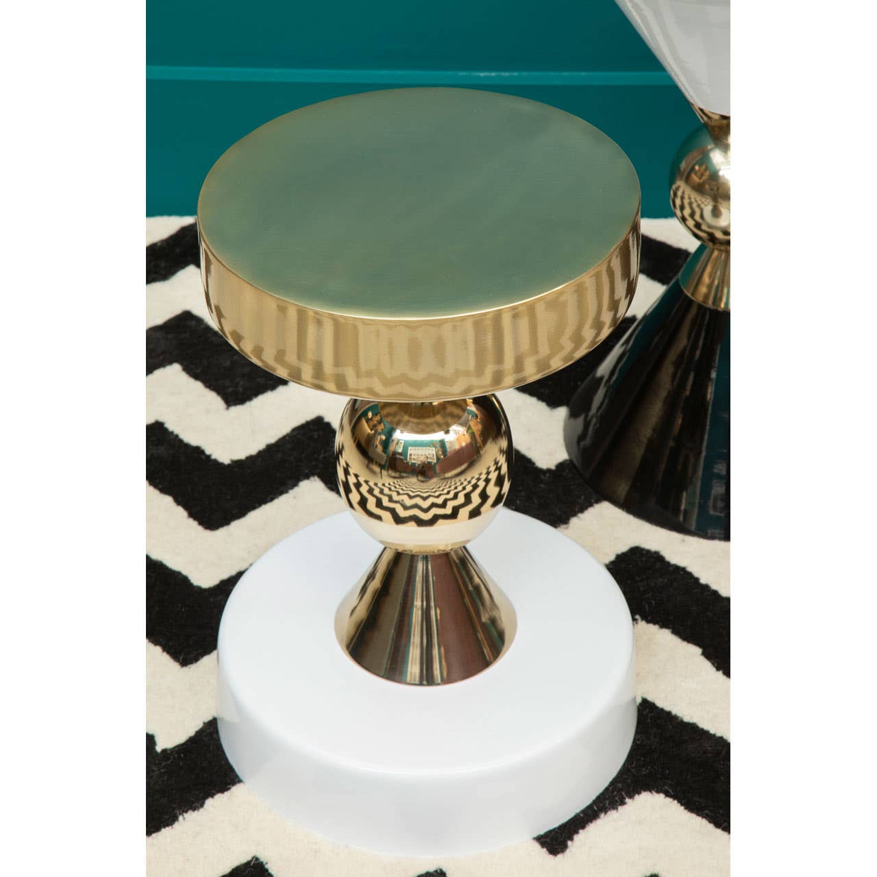 Noosa & Co. Living Martini Gold & Ivory Side Table House of Isabella UK
