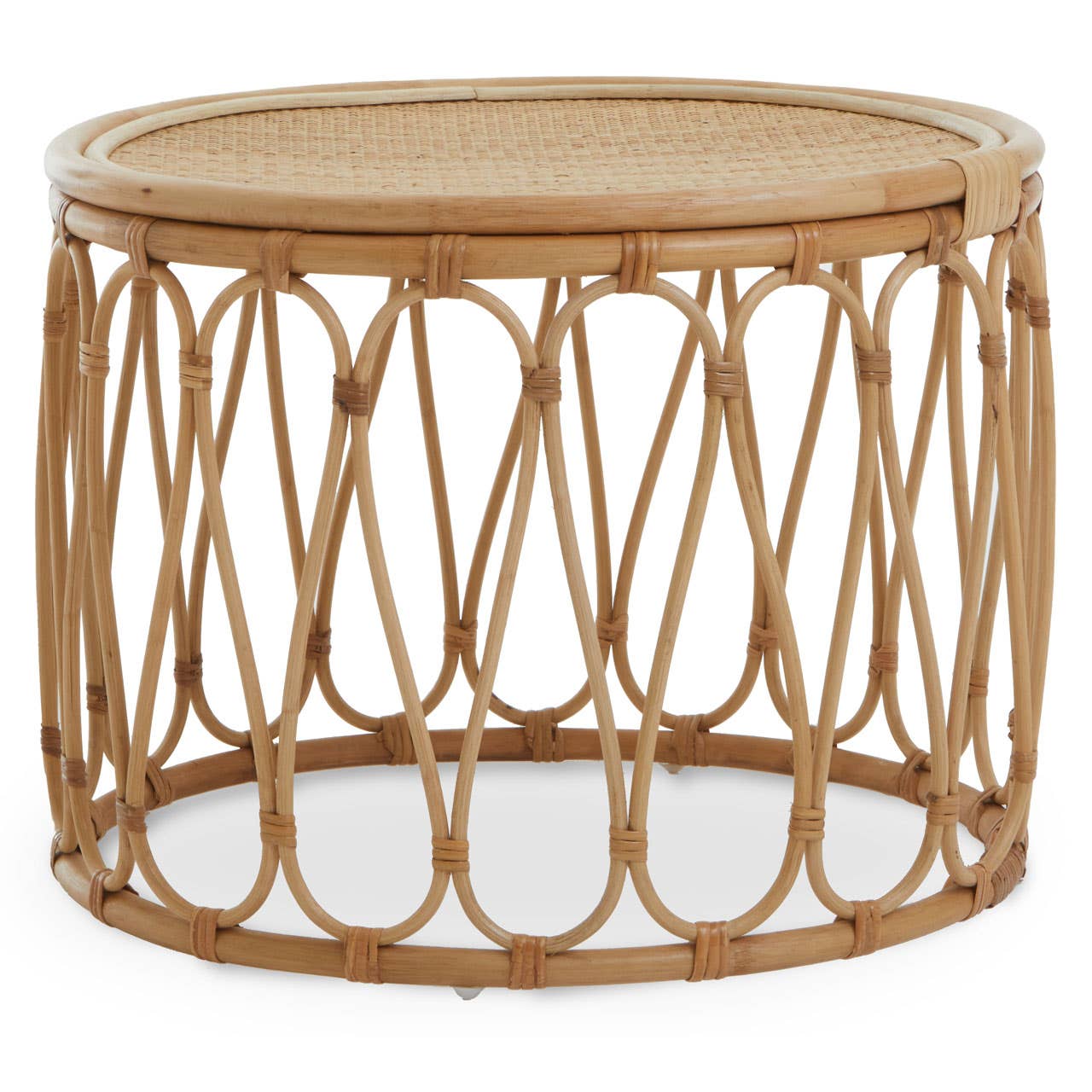 Mataram Natural Rattan Table – House of Isabella UK