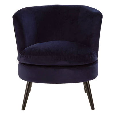 Noosa & Co. Living Midnight Blue Round Armchair House of Isabella UK