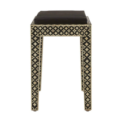 Noosa & Co. Living Mother Of Pearl Boho Stool House of Isabella UK