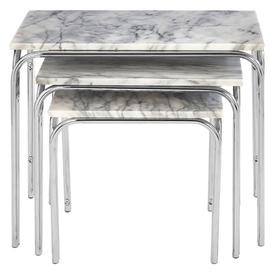 Noosa & Co. Living Nest Of 3 Tables With Chrome Base House of Isabella UK