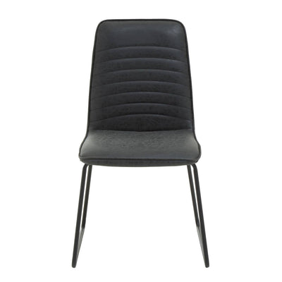 Noosa & Co. Living New Foundry Black Leather Effect Chair House of Isabella UK