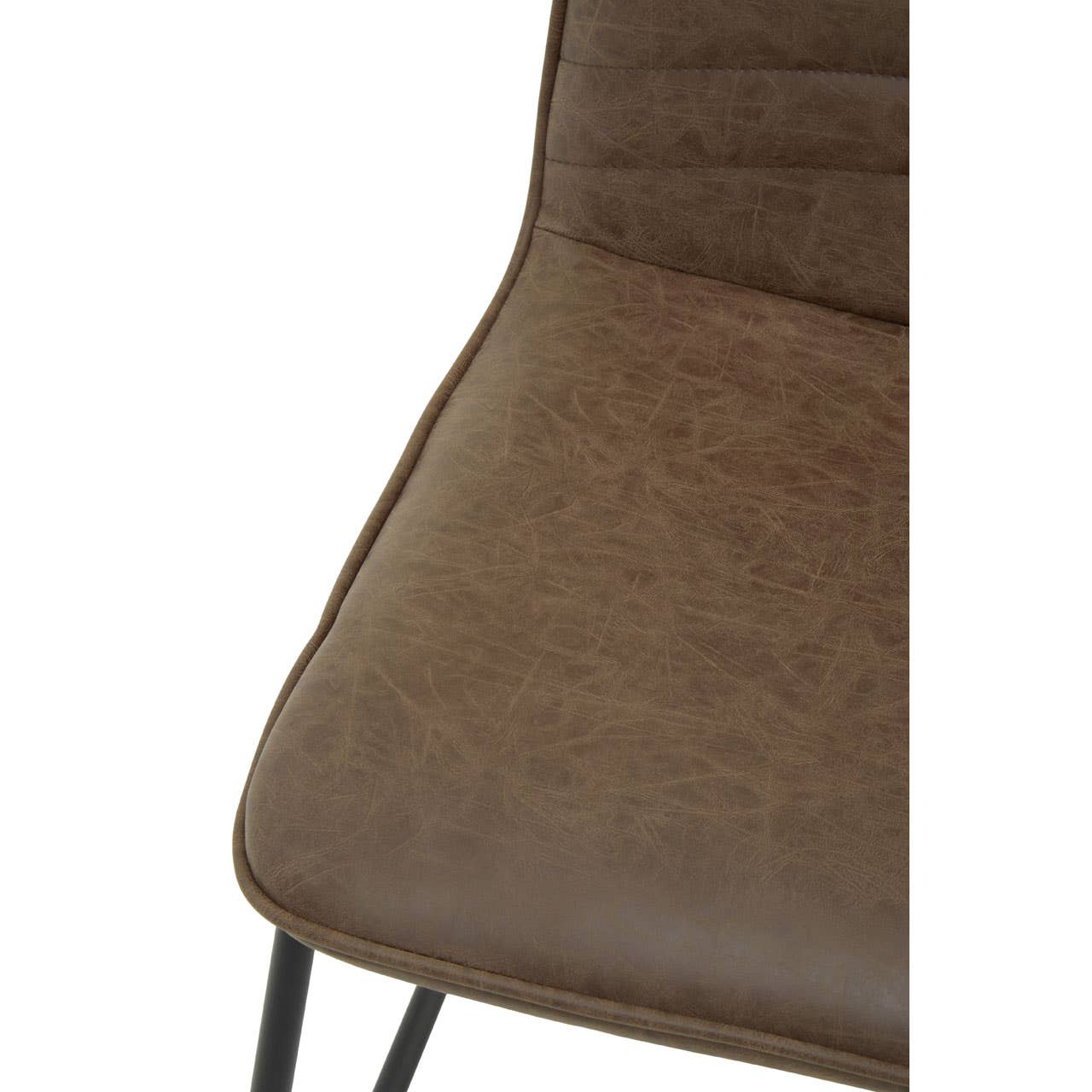 Noosa & Co. Living New Foundry Brown Leather Effect Chair House of Isabella UK
