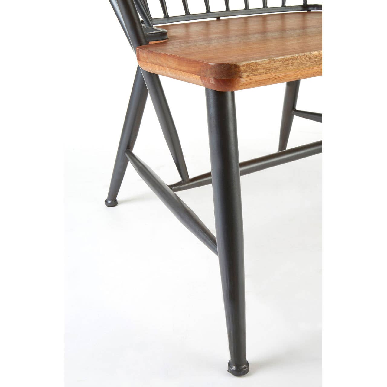 Noosa & Co. Living New Foundry Walnut Wood And Metal Armchair House of Isabella UK