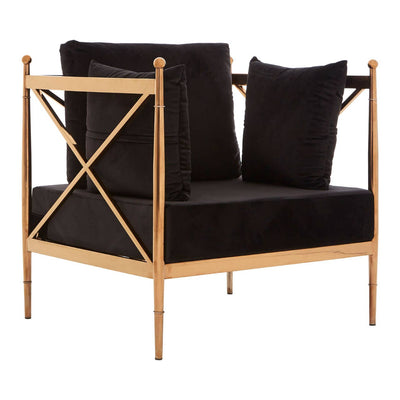 Noosa & Co. Living Novo Chair With Rose Gold Lattice Arms House of Isabella UK