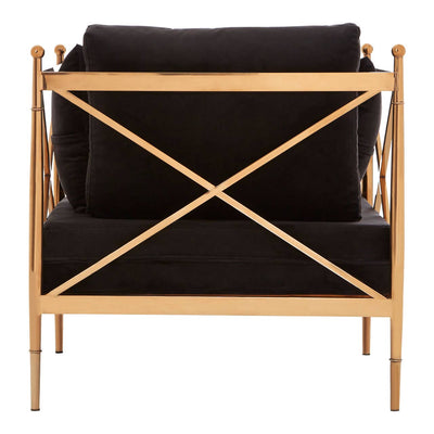Noosa & Co. Living Novo Chair With Rose Gold Lattice Arms House of Isabella UK