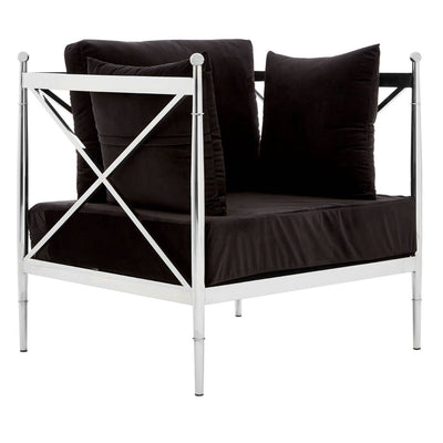 Noosa & Co. Living Novo Chair With Silver Lattice Arms House of Isabella UK