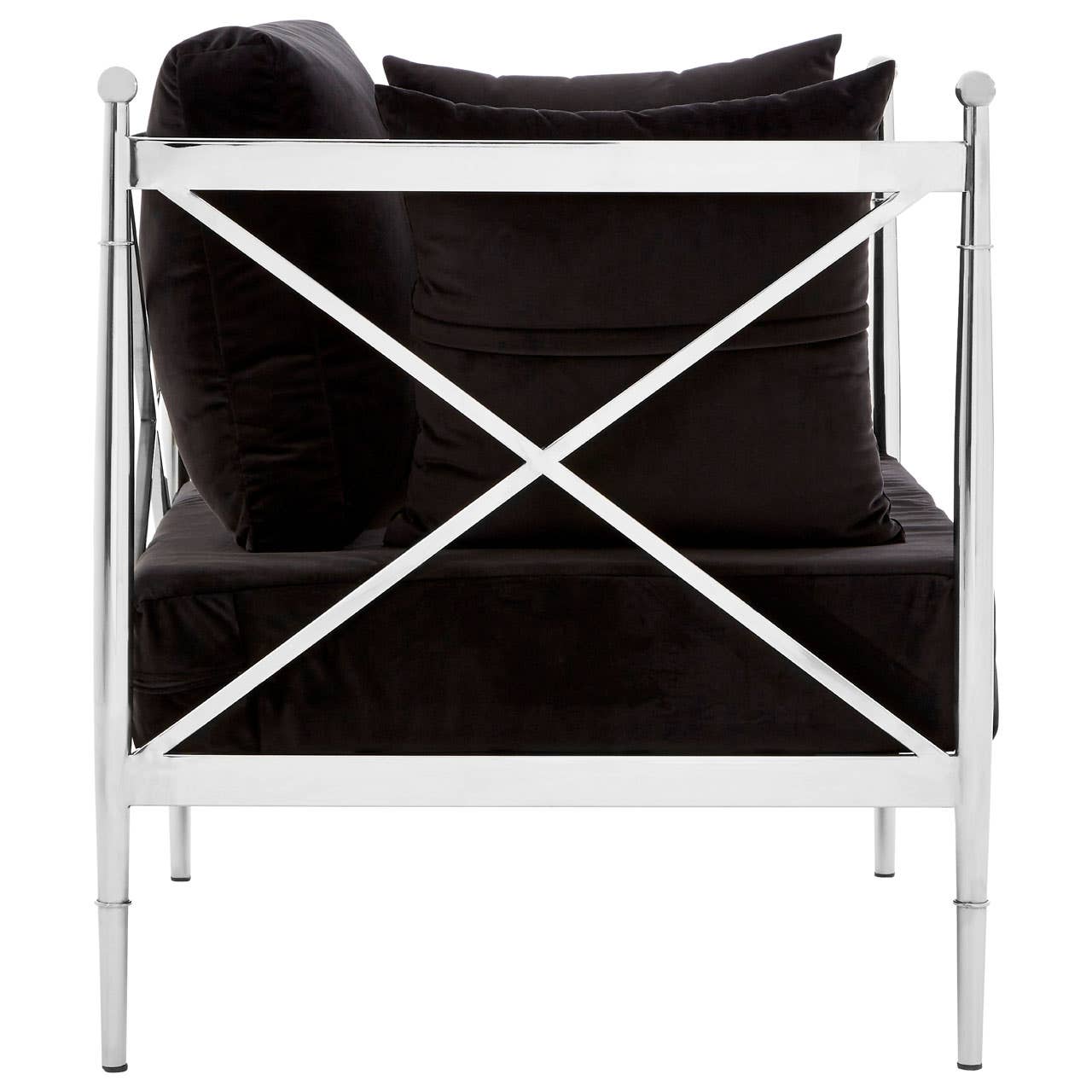Noosa & Co. Living Novo Chair With Silver Lattice Arms House of Isabella UK
