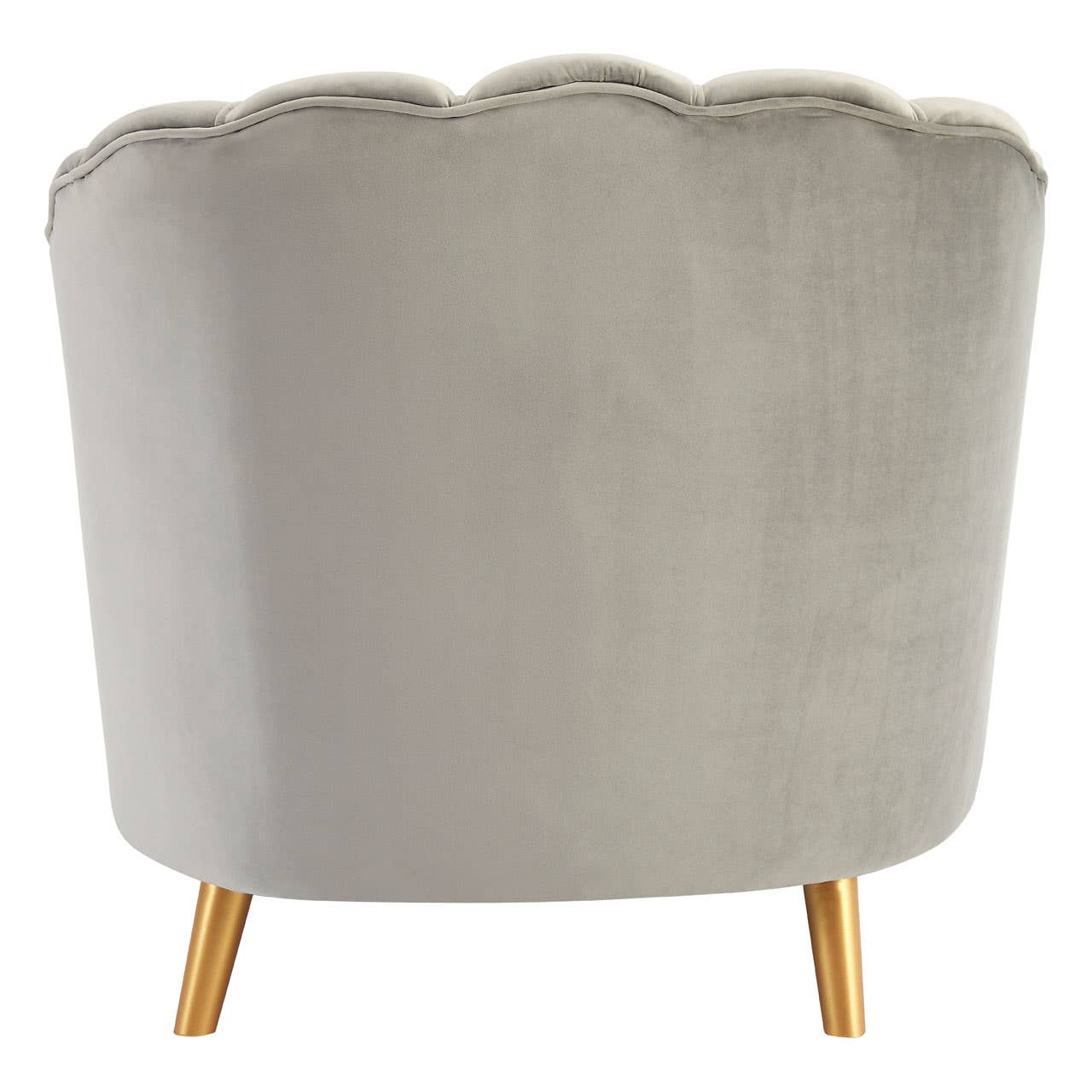 Noosa & Co. Living Orlina Grey Velvet Chair With Gold Wood Legs House of Isabella UK