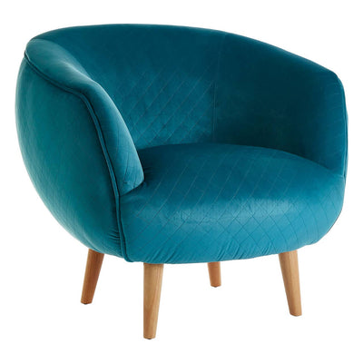 Noosa & Co. Living Oscar Teal Fabric Chair House of Isabella UK