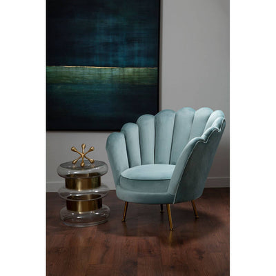 Noosa & Co. Living Ovala Light Blue Scalloped Chair House of Isabella UK