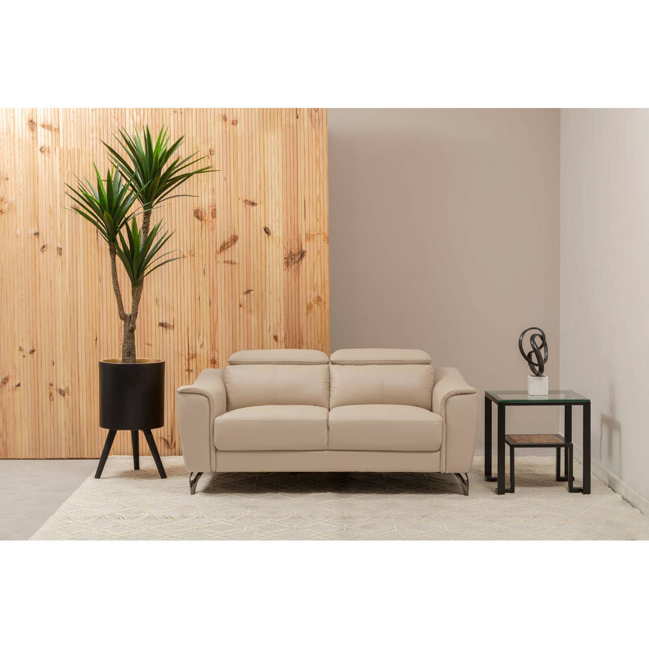 Noosa & Co. Living Padua 2 Seat Leather Sofa House of Isabella UK