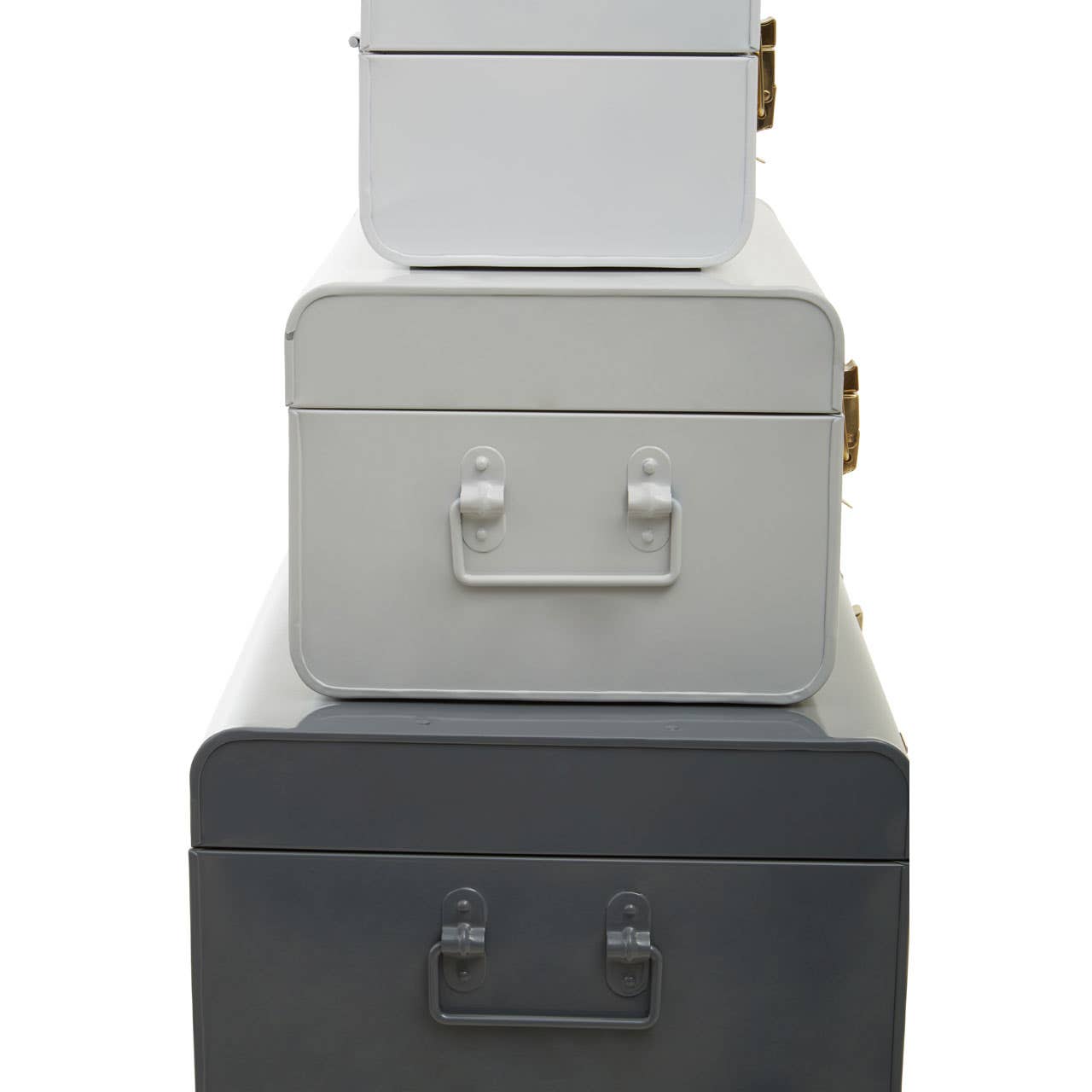 Noosa & Co. Living Parley Set Of Three Assorted Grey Storage Trunks House of Isabella UK