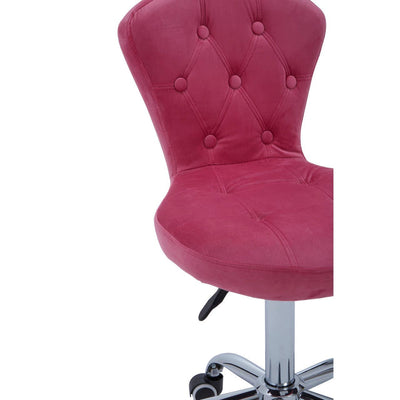 Noosa & Co. Living Pink Velvet Buttoned Home Office Chair House of Isabella UK