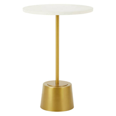 Noosa & Co. Living Rabia Brass Finish Base Side Table House of Isabella UK