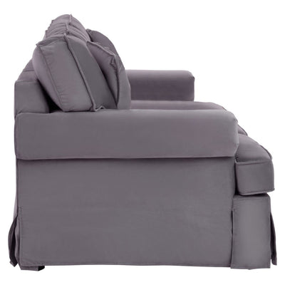 Noosa & Co. Living Ralph Three Seat Grey Velvet Sofa House of Isabella UK