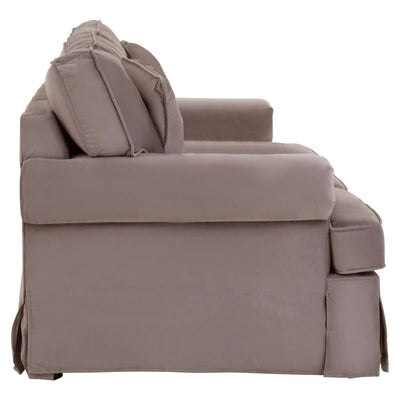 Noosa & Co. Living Ralph Three Seat Mink Velvet Sofa House of Isabella UK