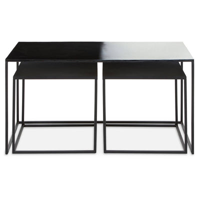 Noosa & Co. Living Ramus Three Piece Black And White Ombre Coffee Table House of Isabella UK