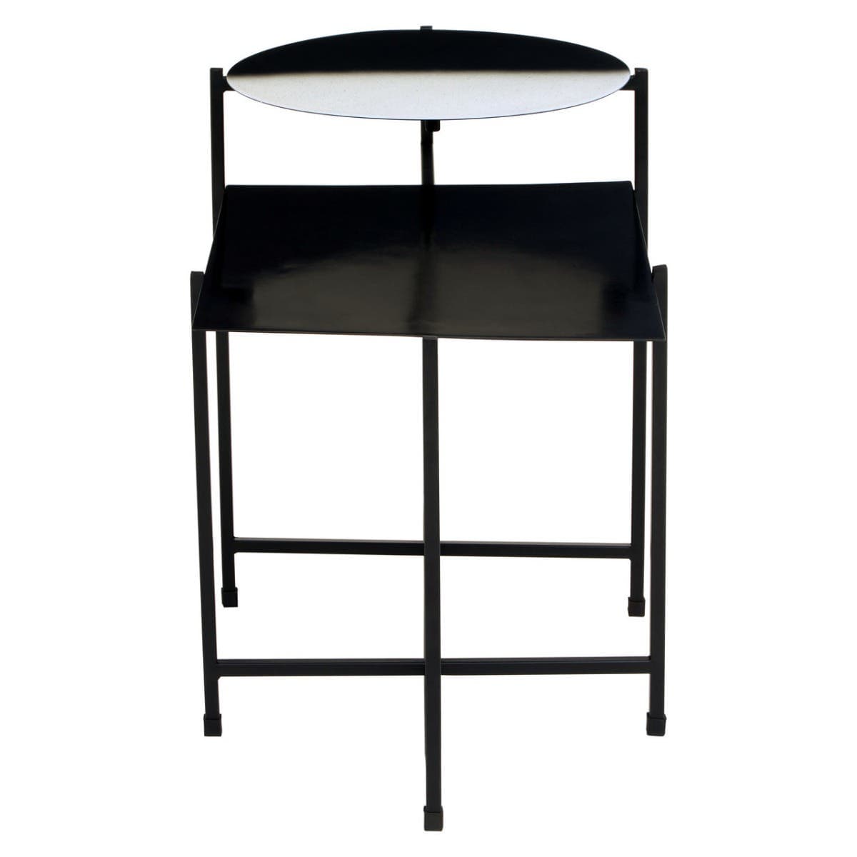 Noosa & Co. Living Ramus Two Tier Black And White Ombre Side Table House of Isabella UK