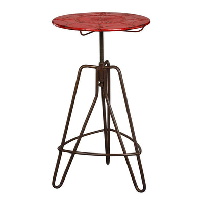 Noosa & Co. Living Red Metal Artisan Table House of Isabella UK