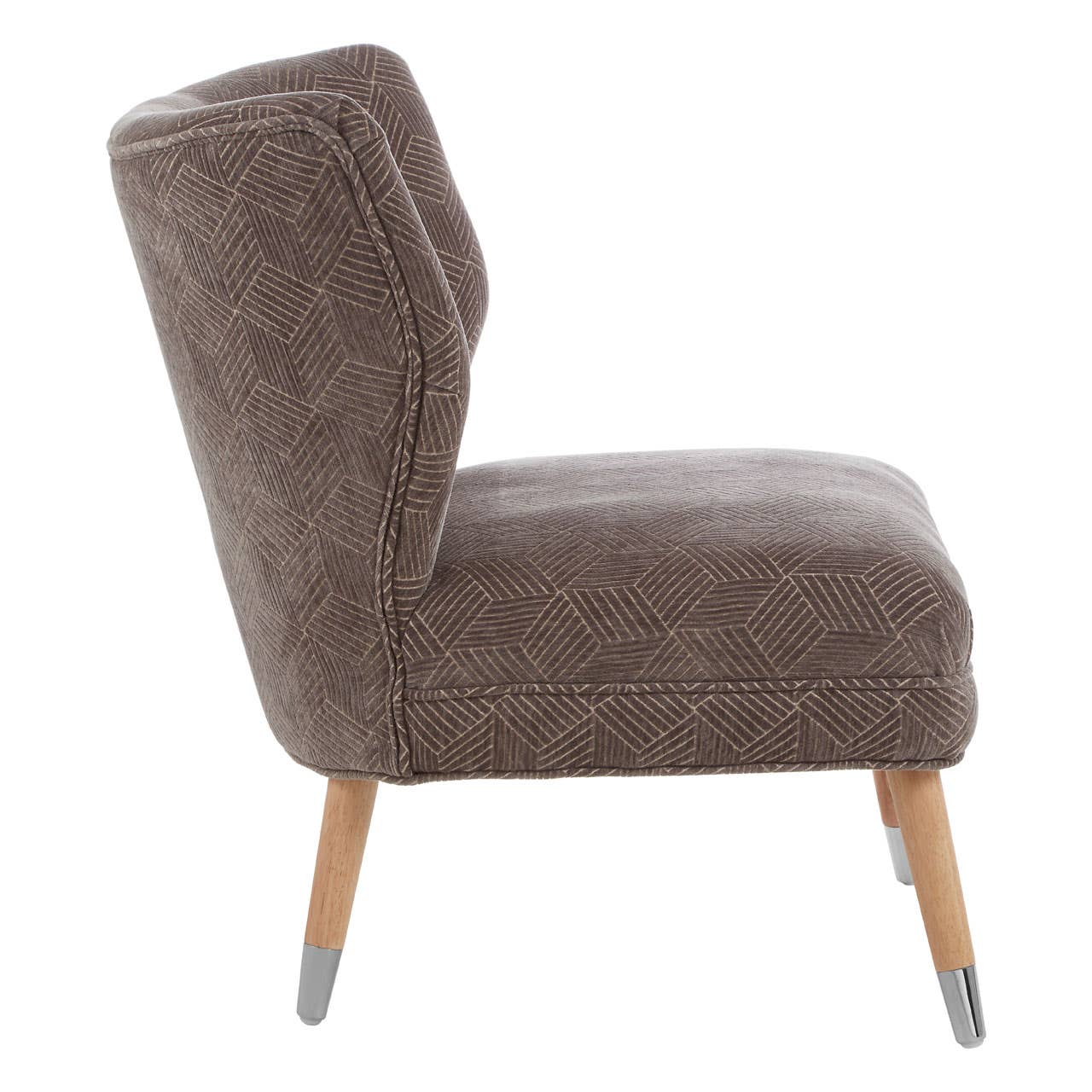 Noosa & Co. Living Regents Park Grey Chenille Wingback Chair House of Isabella UK