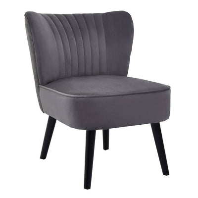 Noosa & Co. Living Regents Park Grey Velvet Chair House of Isabella UK